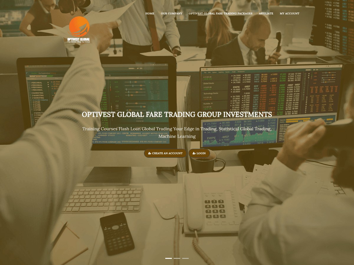 Screenshot von Optivestglobalfare
