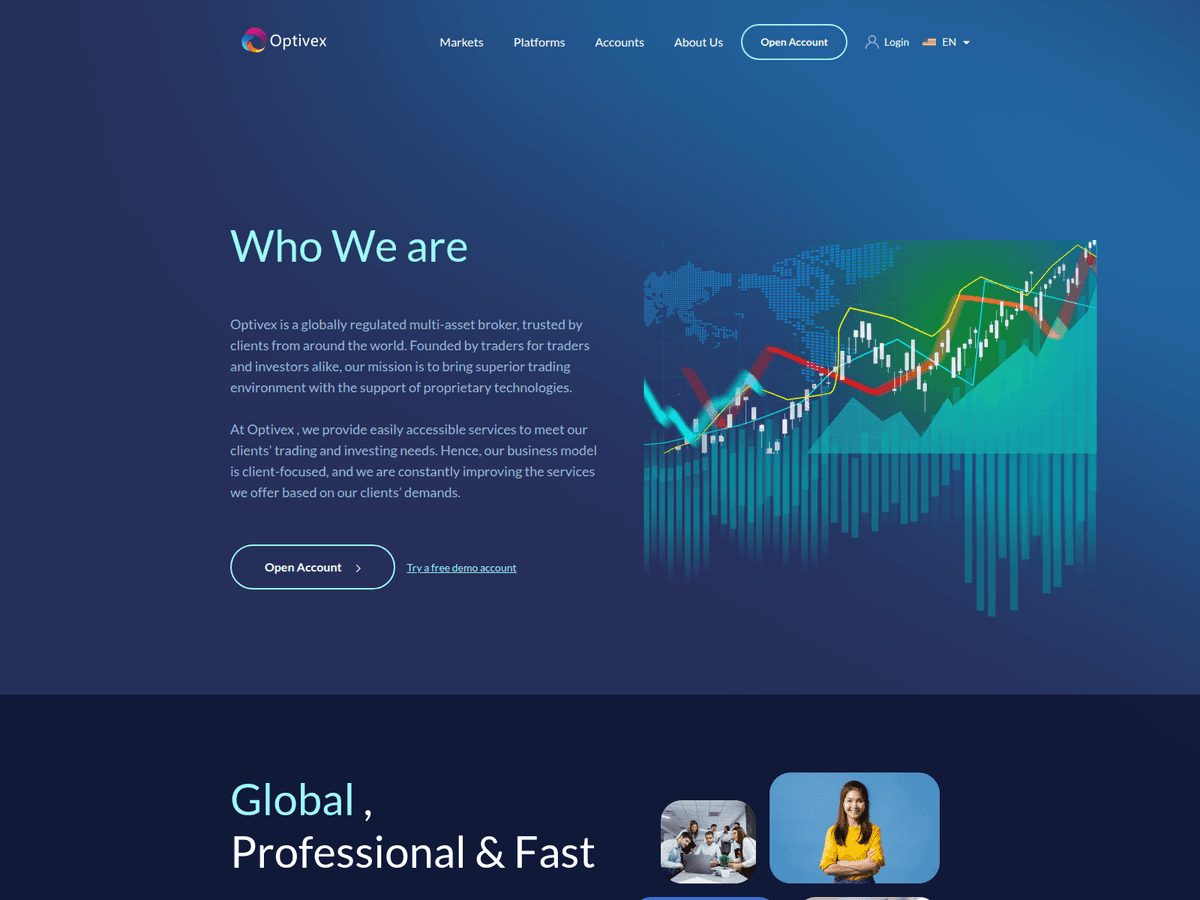 Screenshot von Optivexltd
