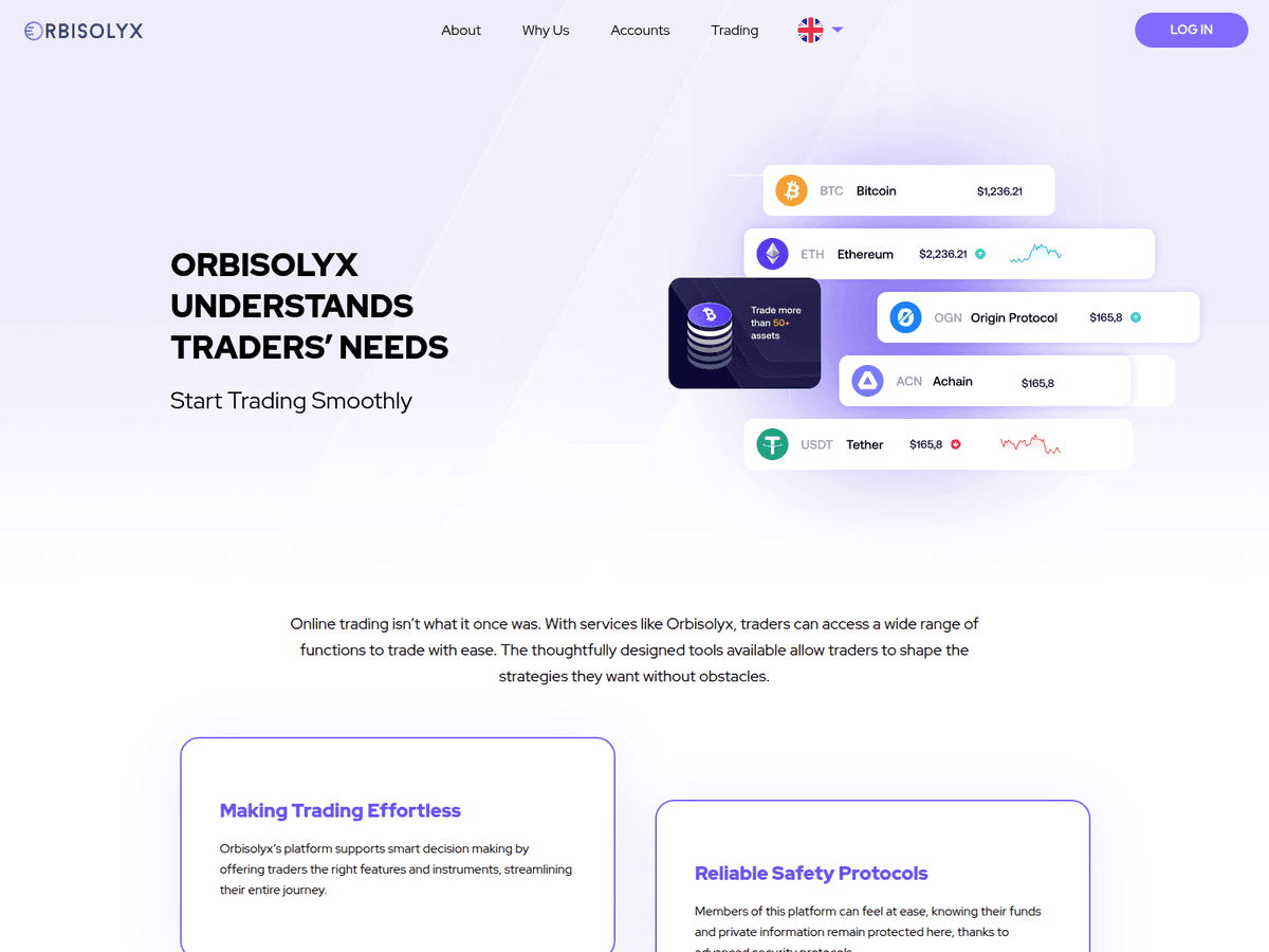 Screenshot der Webseite Orbisolyx (orbisolyx.com)