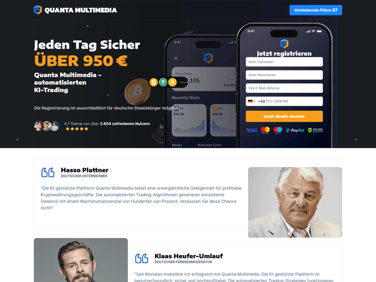 Screenshot von Quantamultimedia Invest