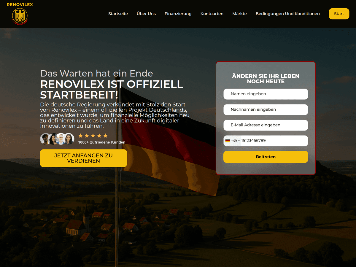 Screenshot von Renovilex