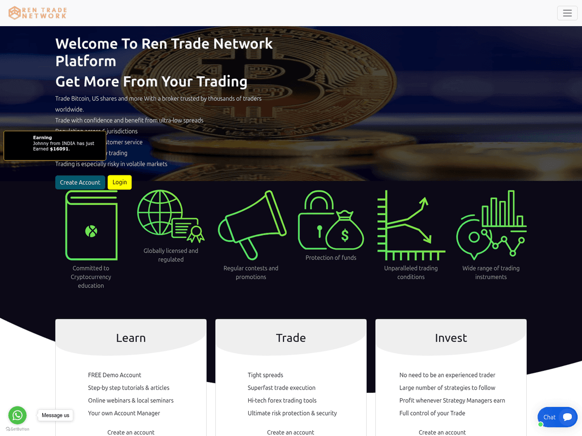 Screenshot von Weareadvancecryptotrader