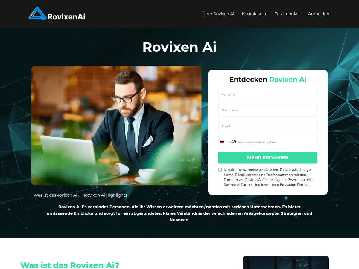 Screenshot von Rovixenai