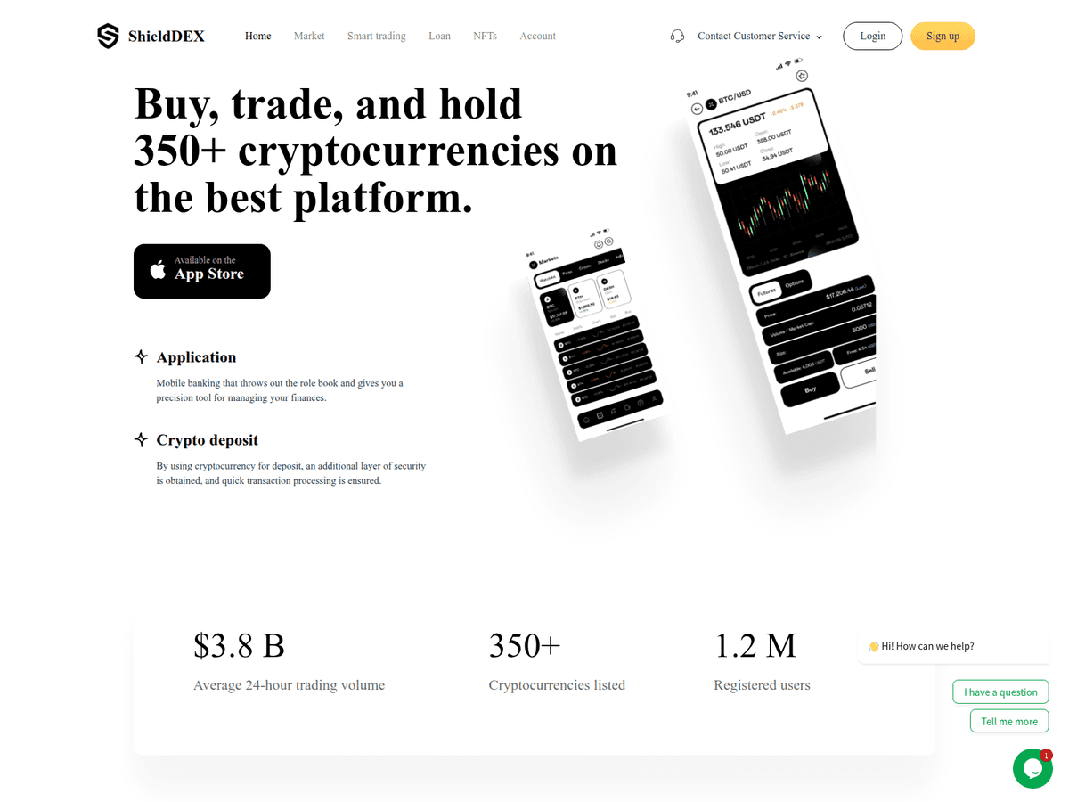 Screenshot der Webseite Shieldex (shieldex.ltd)