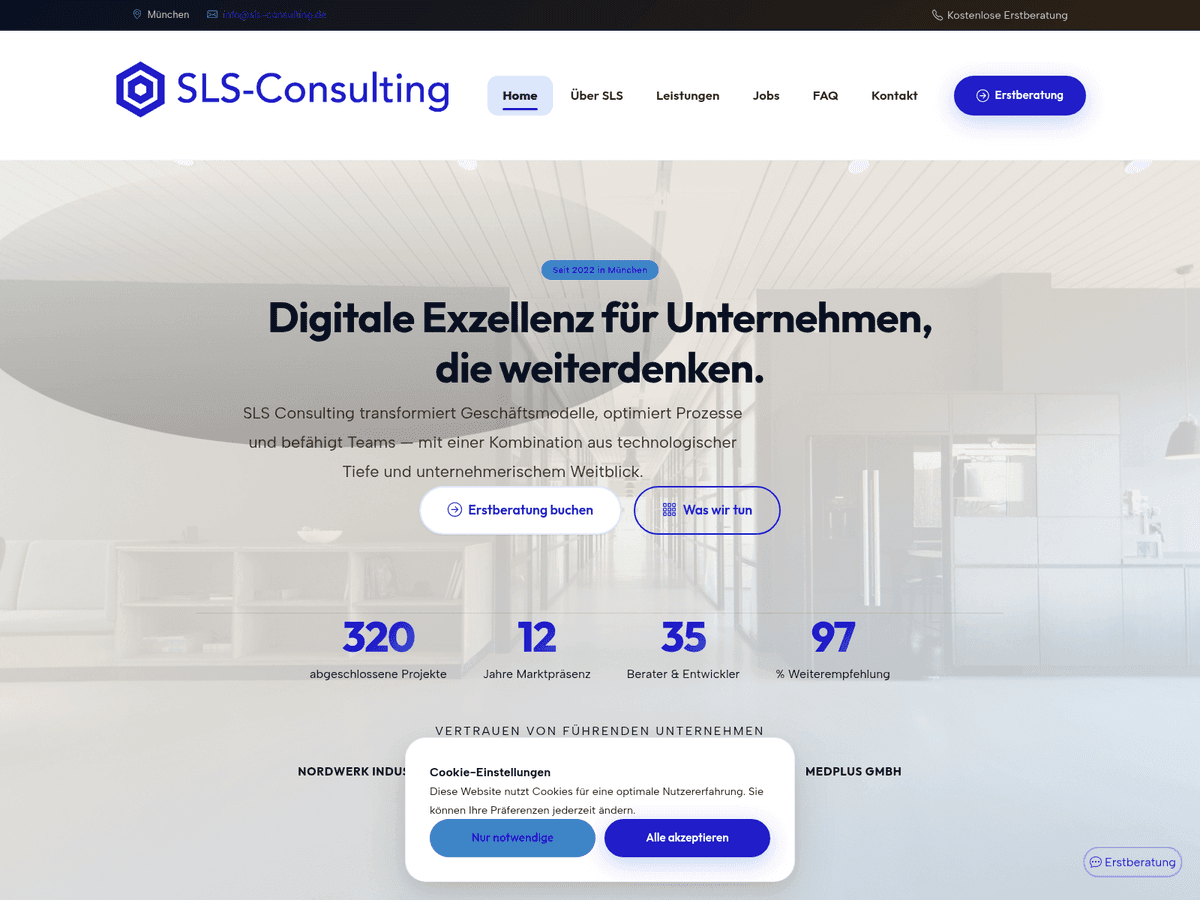 Screenshot der Webseite Sls Consulting (sls-consulting.de)