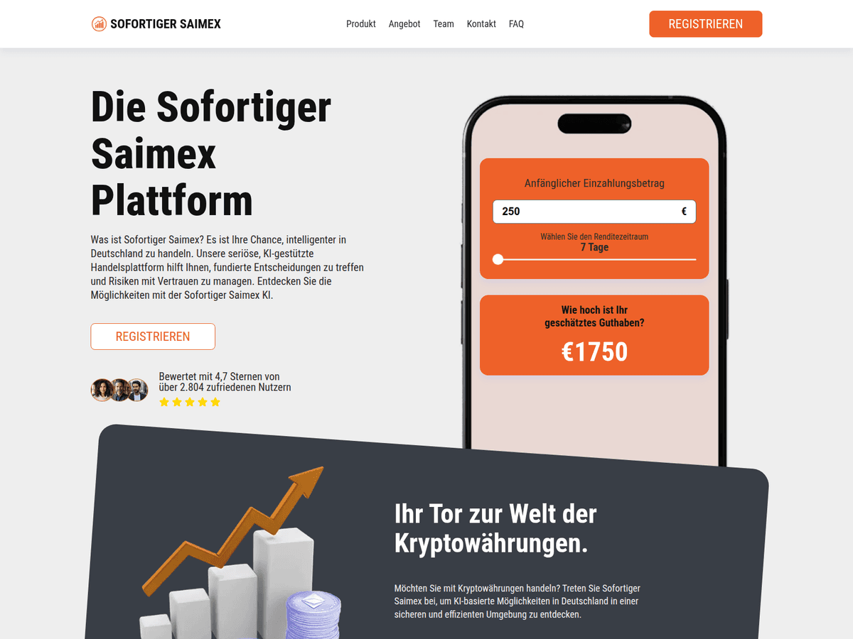 Screenshot von Sofortigersaimex