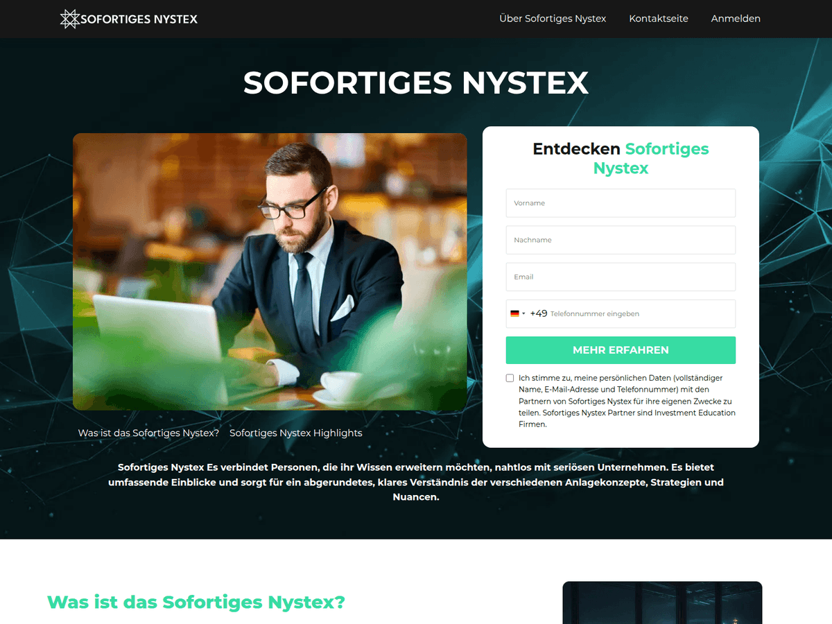 Screenshot von Sofortigesnystex