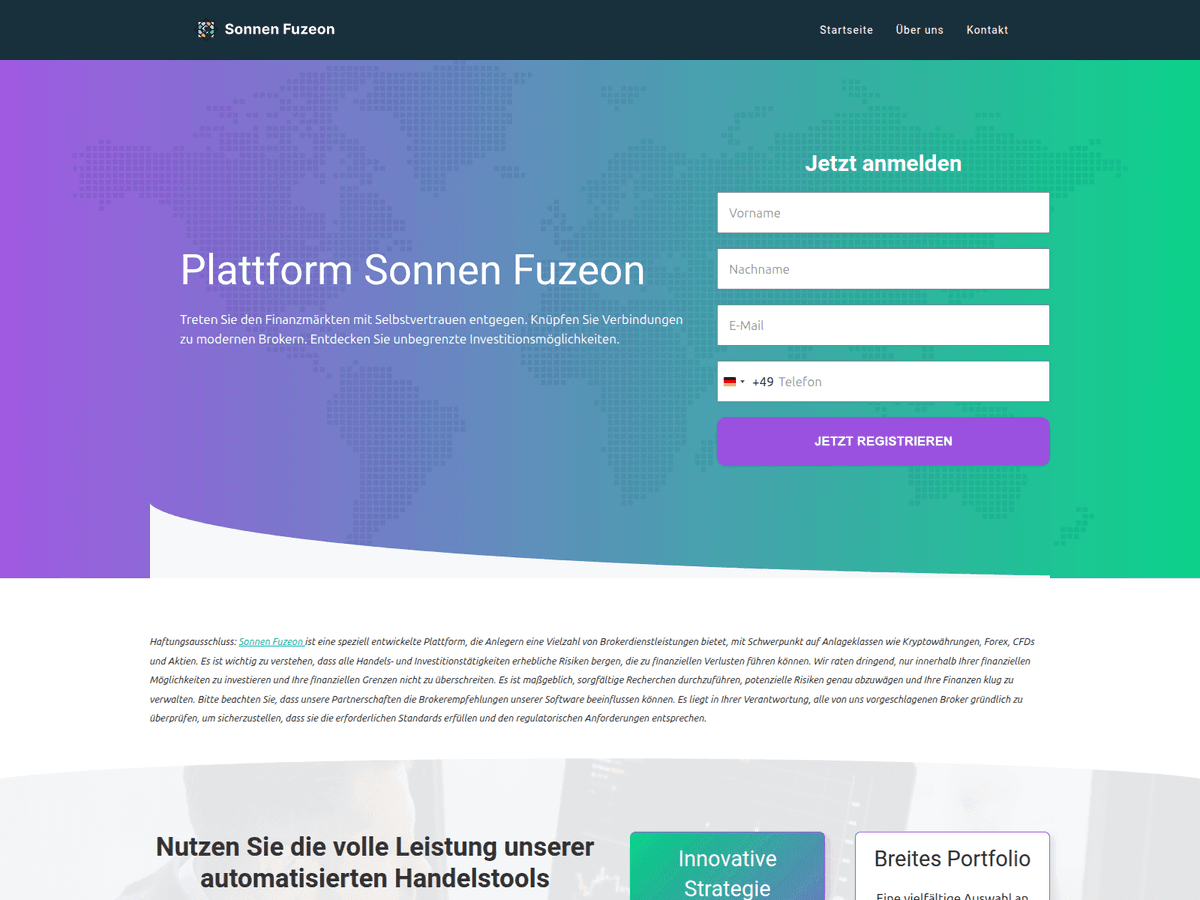 Screenshot von Sonnenfuzeon