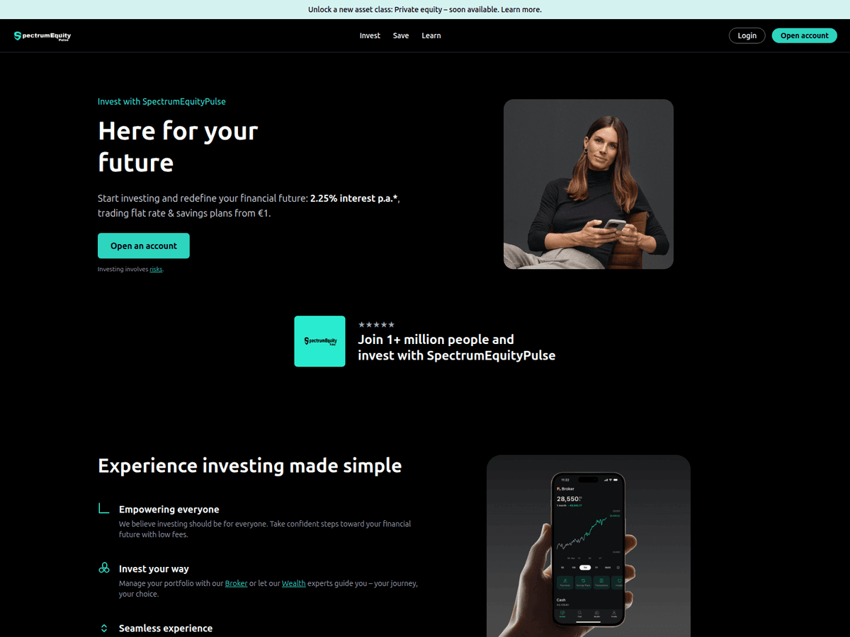 Screenshot von Spectrumequitypulse
