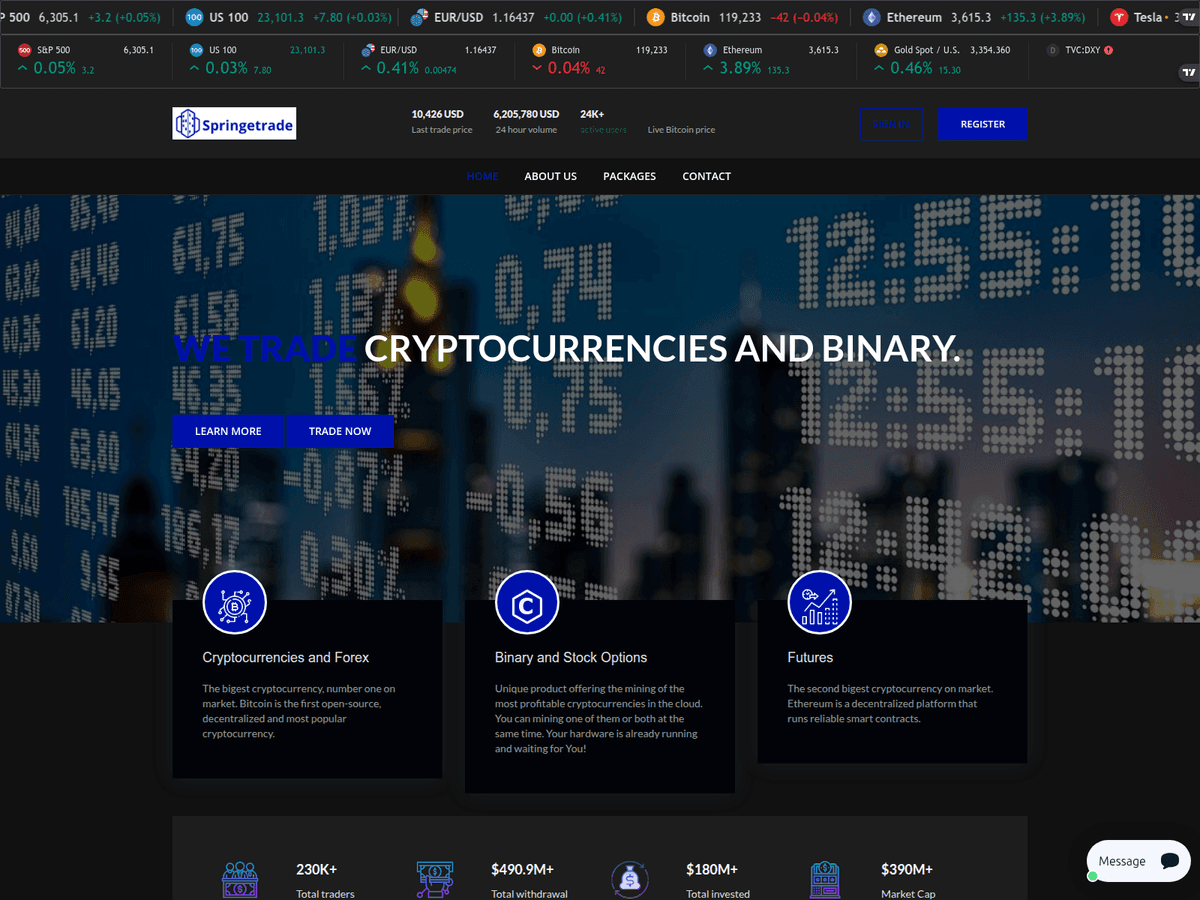 Screenshot von Theimperialholdings