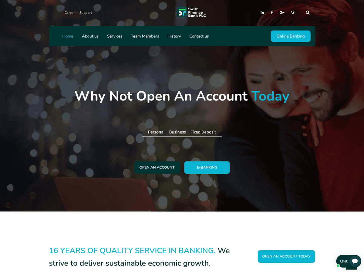 Screenshot der Webseite Swiftfinanceplc (swiftfinanceplc.com)