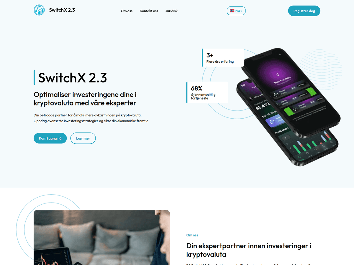 Screenshot der Webseite Switchx23 (switchx23.com)