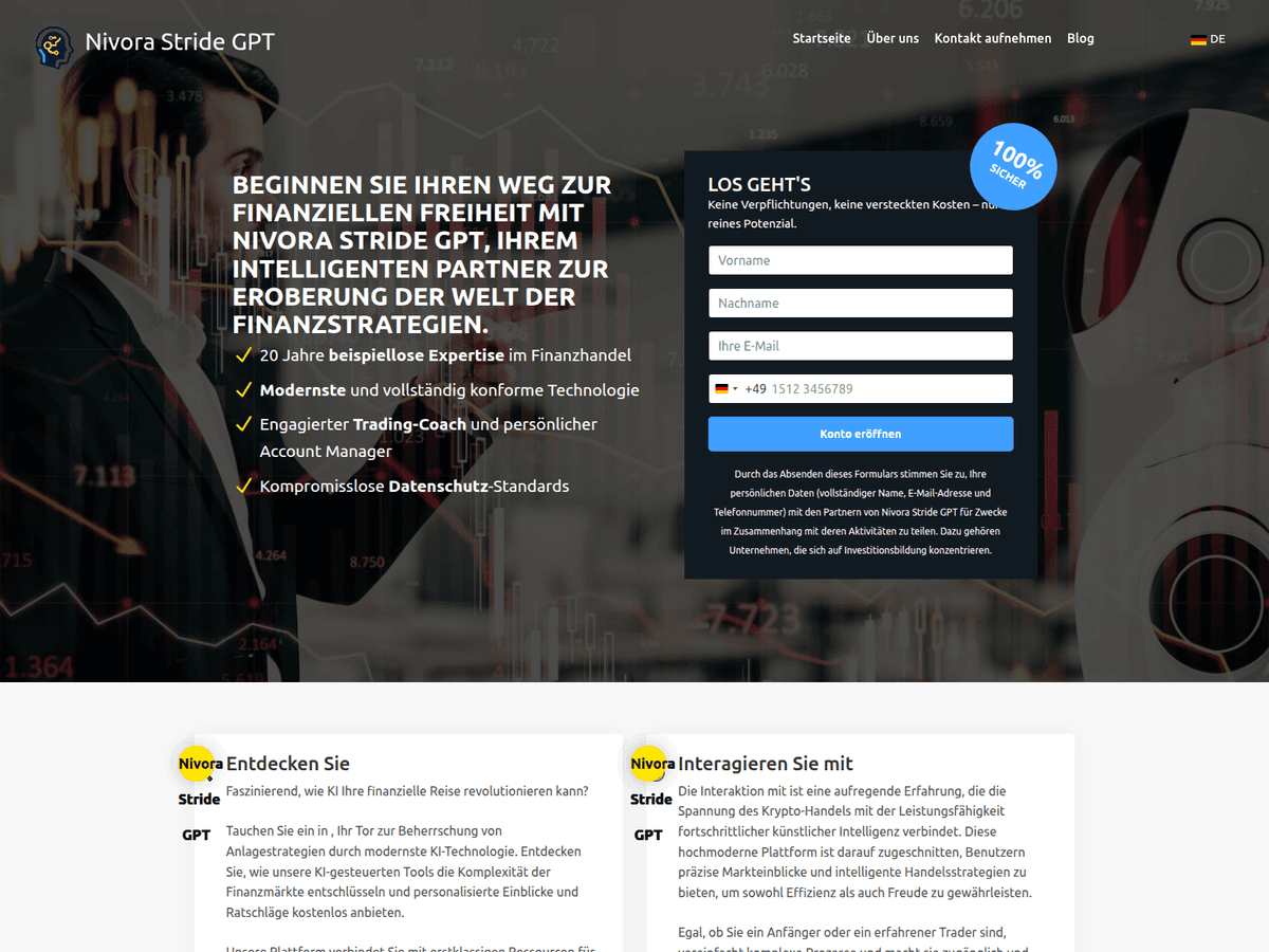 Screenshot der Webseite Thenivorastrid Gpt (thenivorastrid-gpt.org)