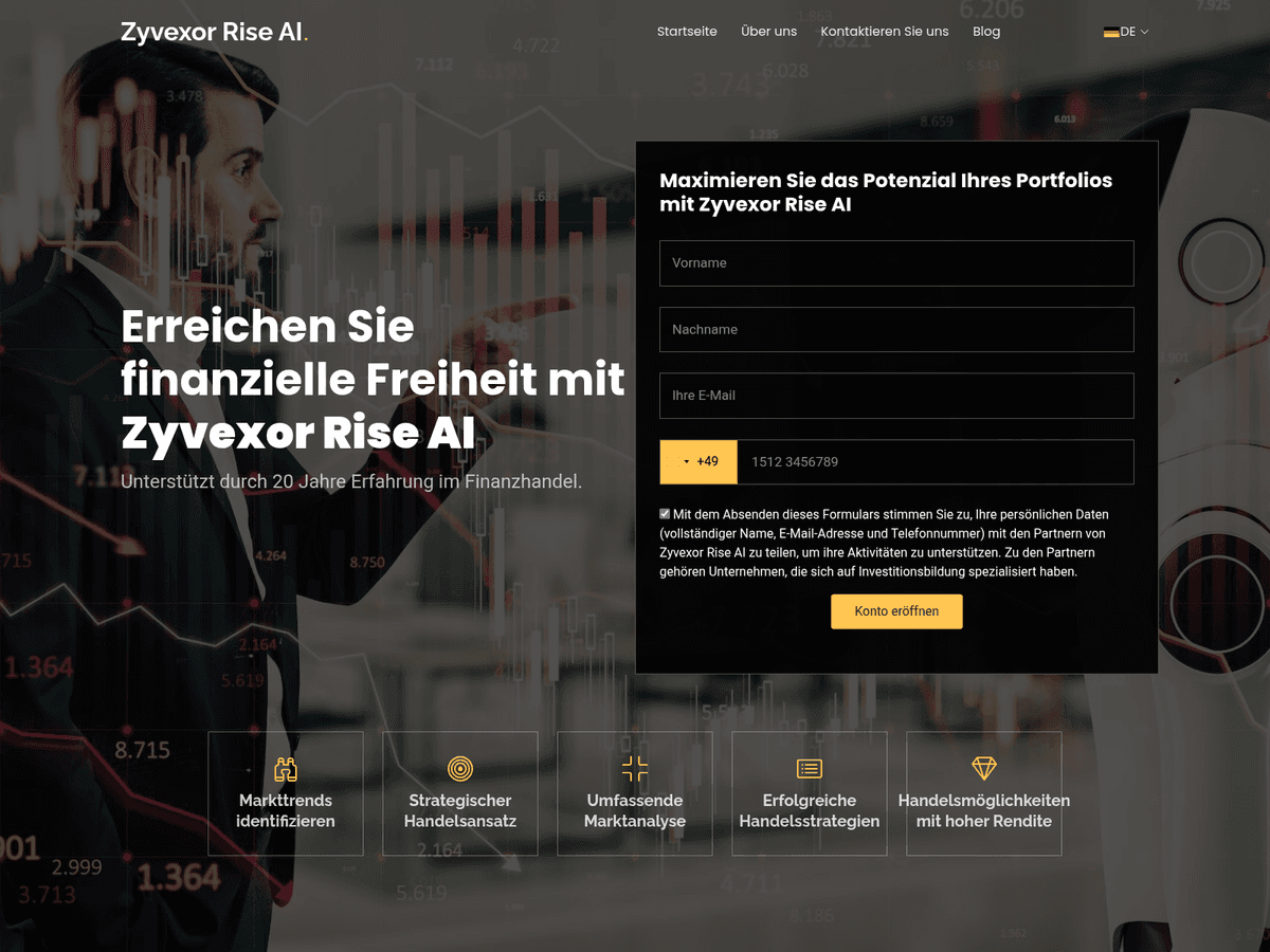Screenshot der Webseite Thezyvexorriseai (thezyvexorriseai.org)