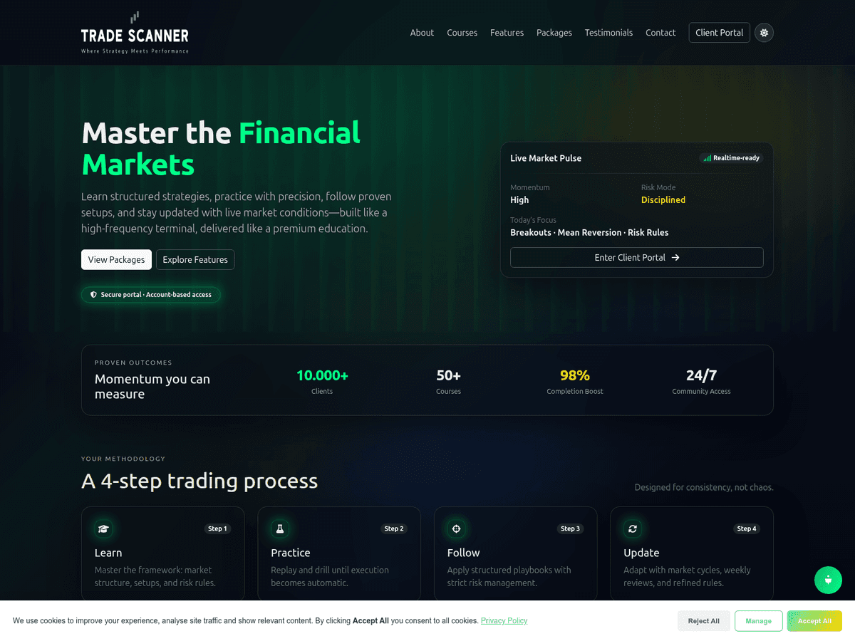 Screenshot von Trade Scanner