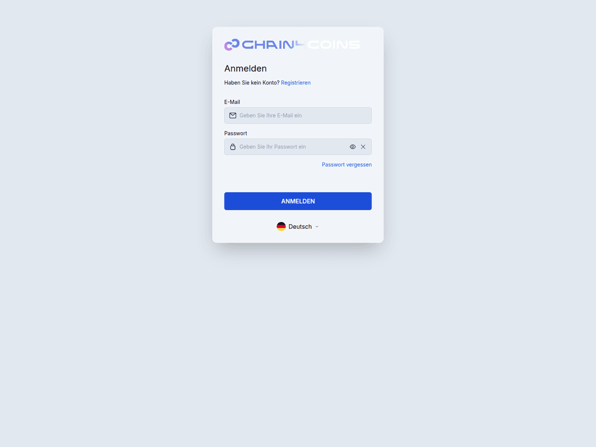 Screenshot von Chain4coins V4