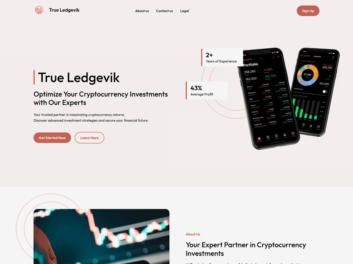 Screenshot der Webseite Trueledgevikca (trueledgevikca.com)
