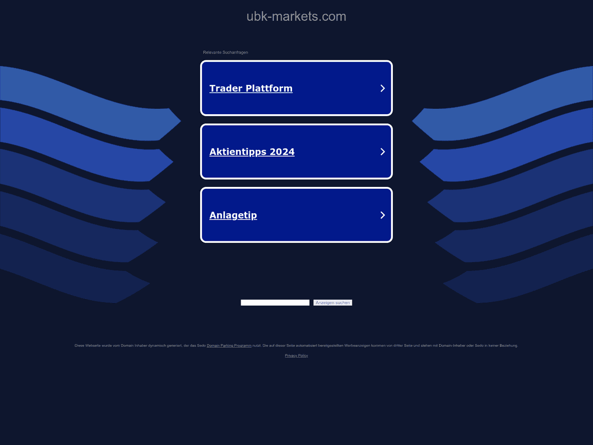 Screenshot von Ubk Markets
