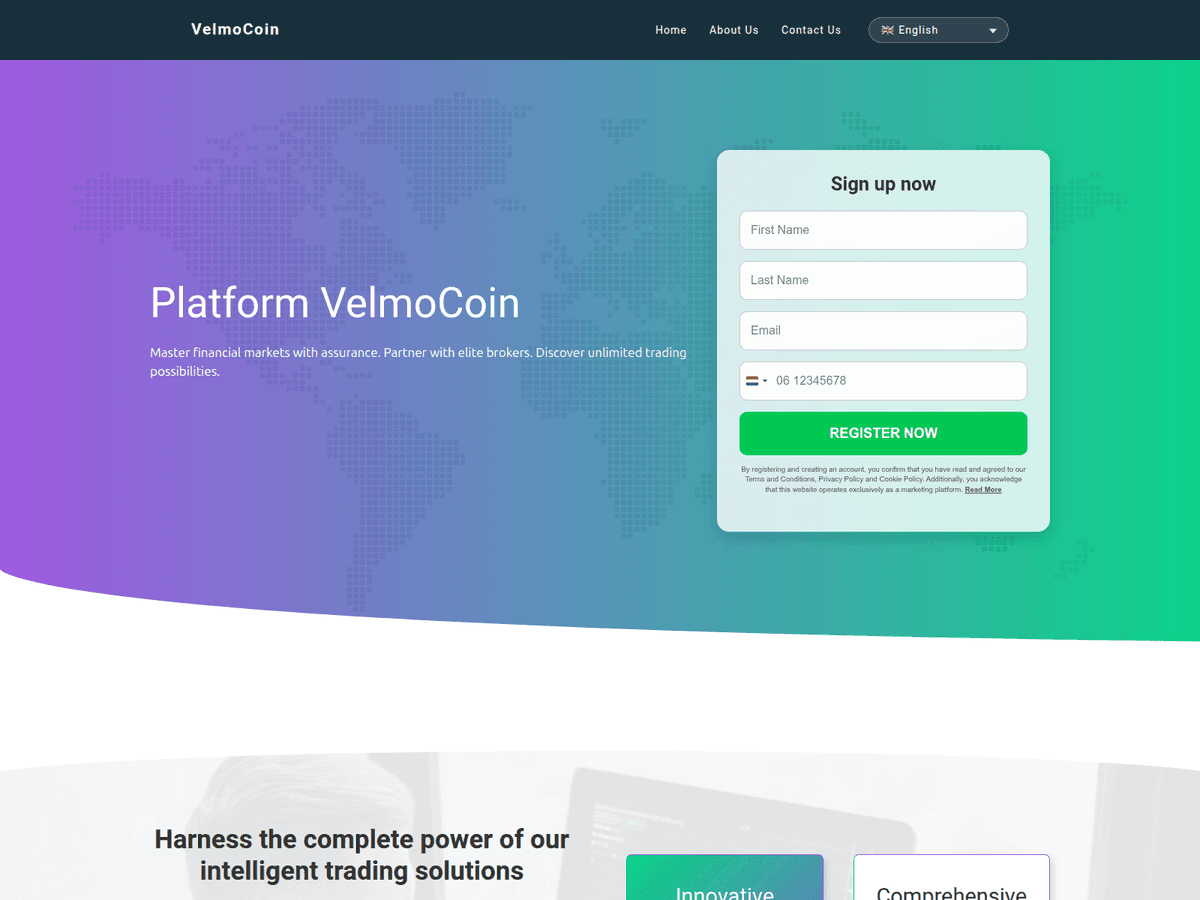 Screenshot von Velmocoin