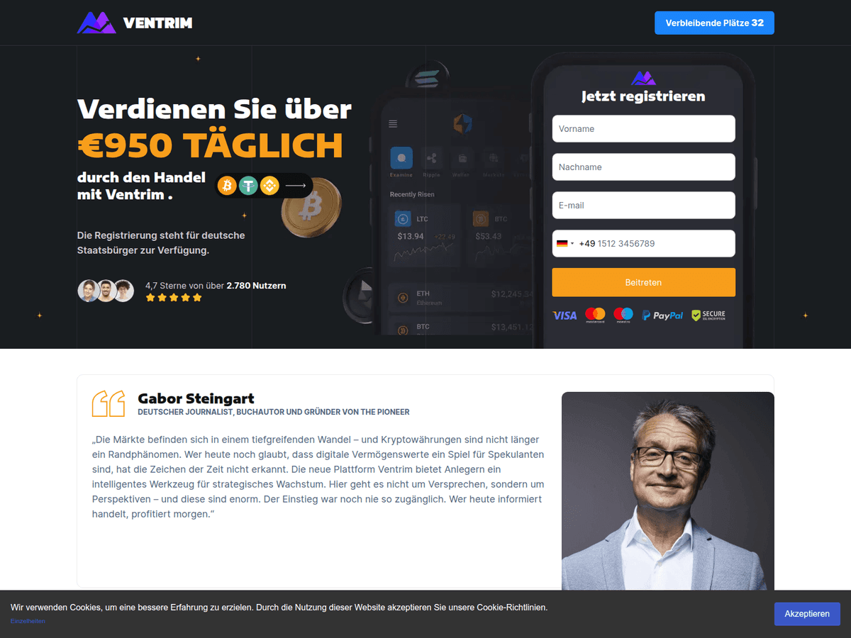 Screenshot von Ventrim