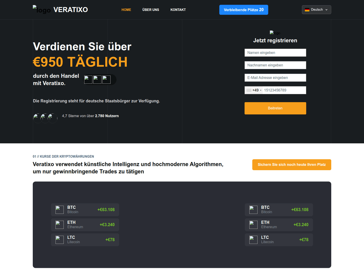 Screenshot von Veratixo Official