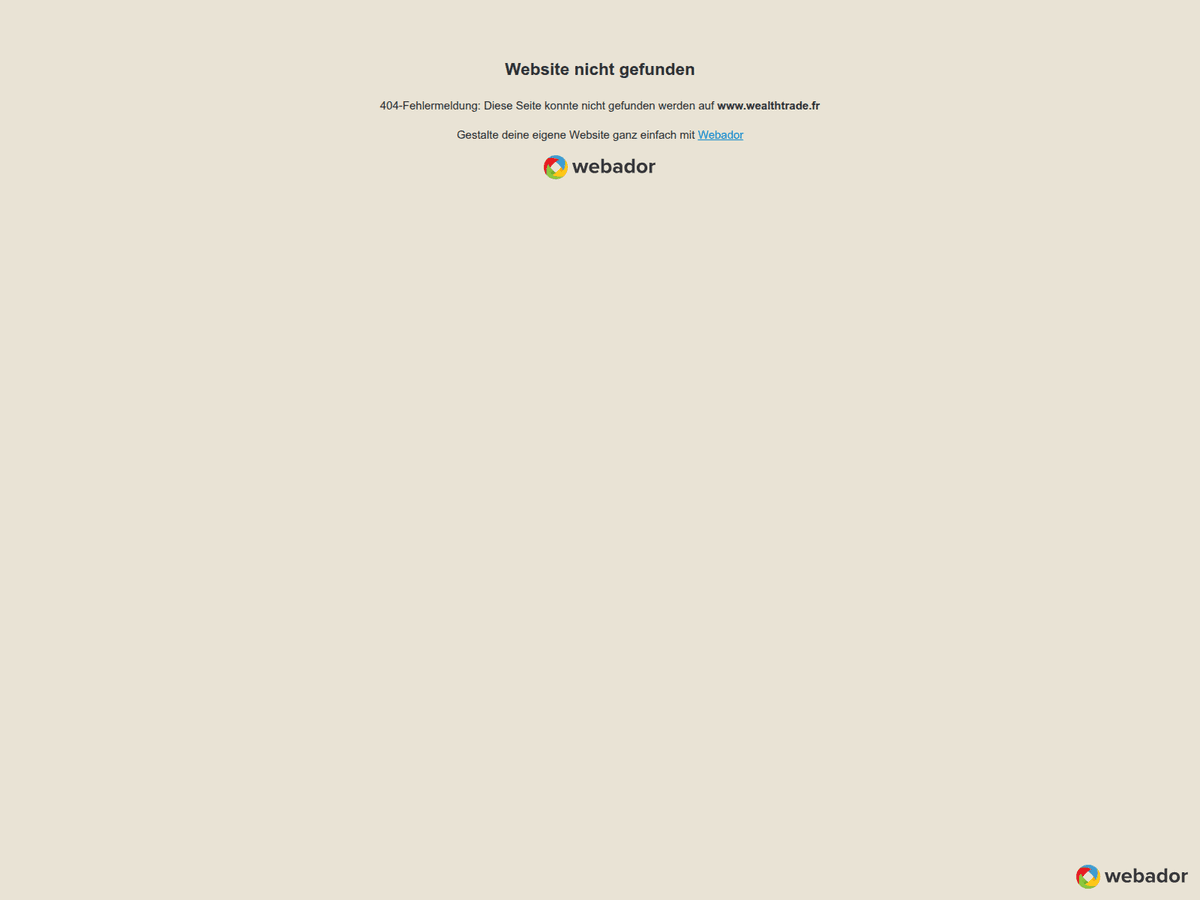 Screenshot der Webseite Wealthtrade (wealthtrade.fr)