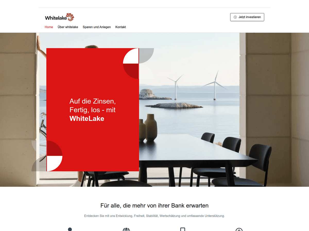 Screenshot der Webseite Whitelake Invest (whitelake-invest.com)