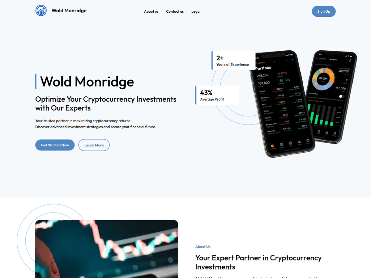 Screenshot der Webseite Woldmonridge (woldmonridge.org)