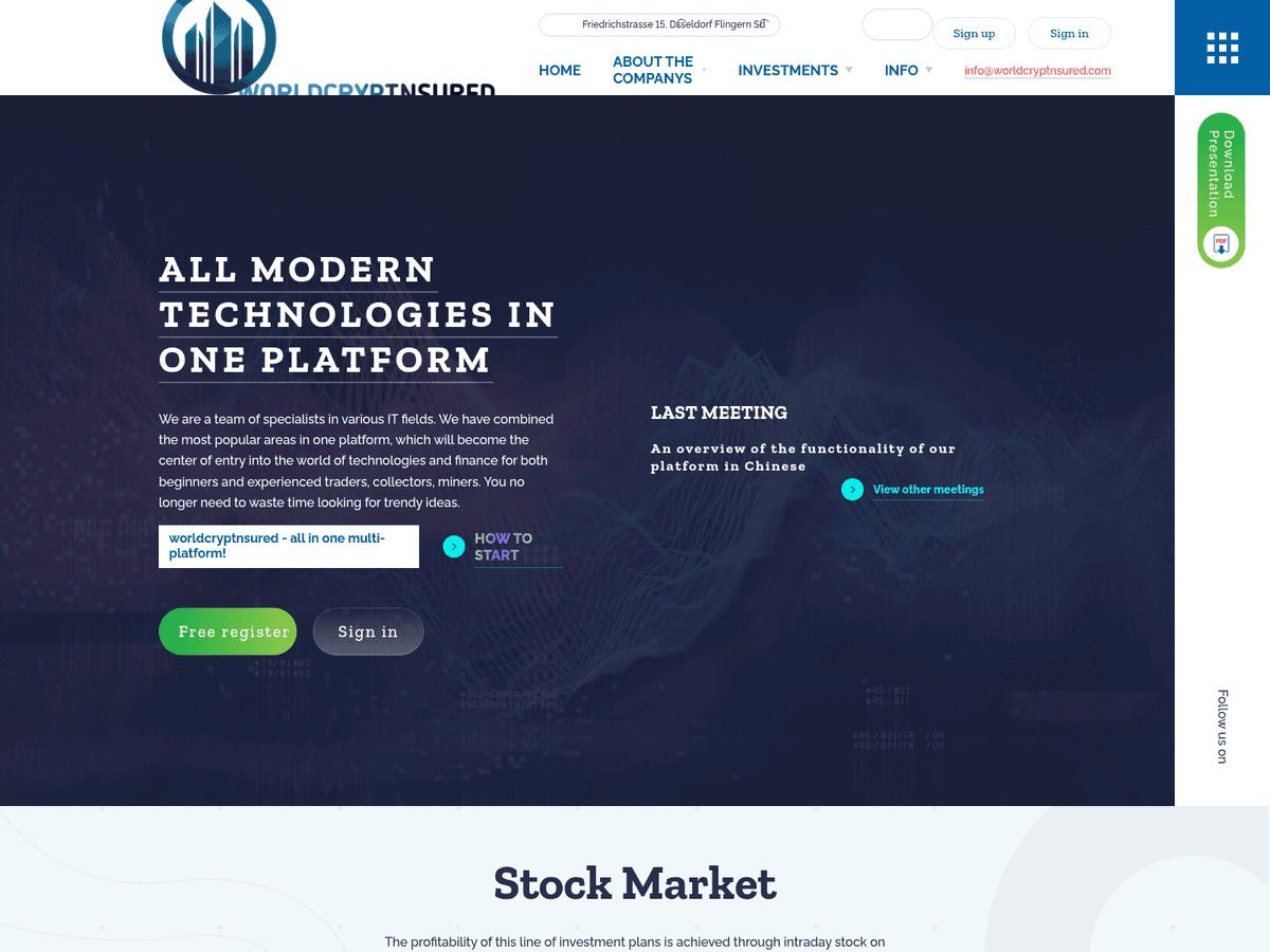 Screenshot der Webseite Worldcryptnsured (worldcryptnsured.ltd)