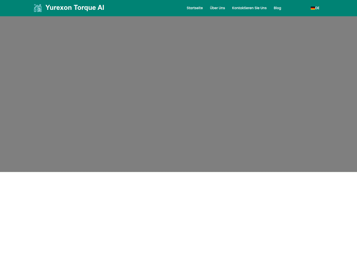 Screenshot der Webseite Yurexon Torqueai (yurexon-torqueai.com)