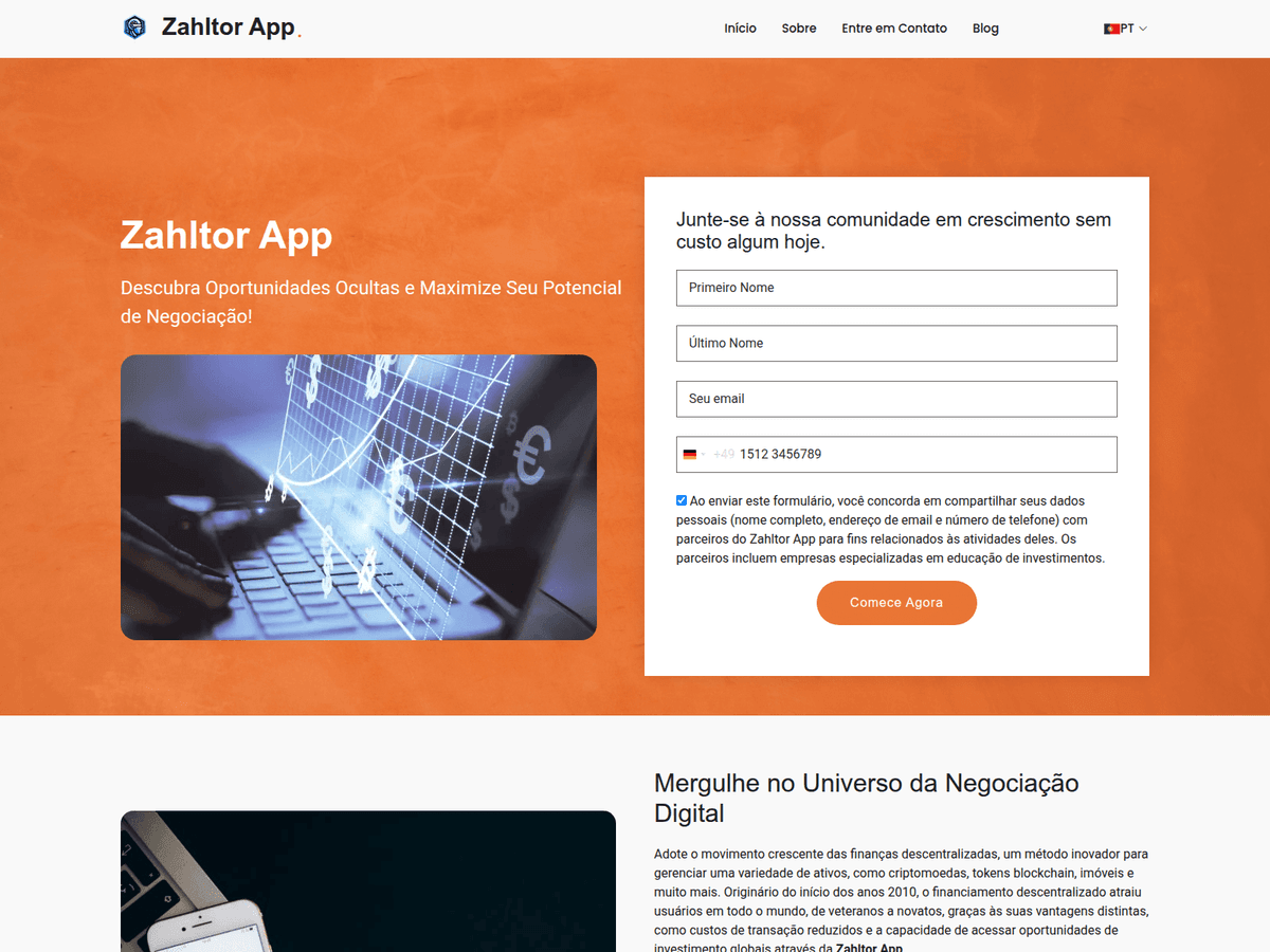 Screenshot der Webseite Zahltorapp System (zahltorapp-system.com)