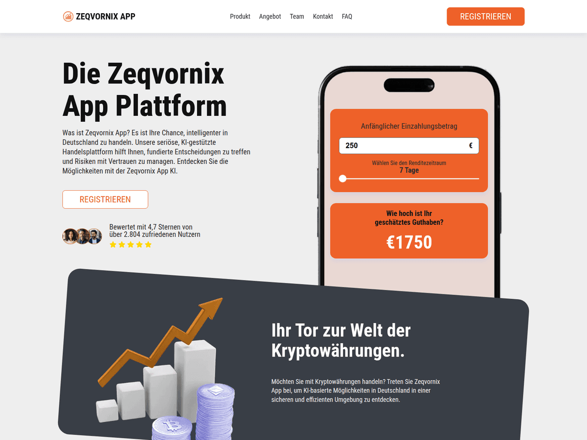 Screenshot von Zeqvornixapp