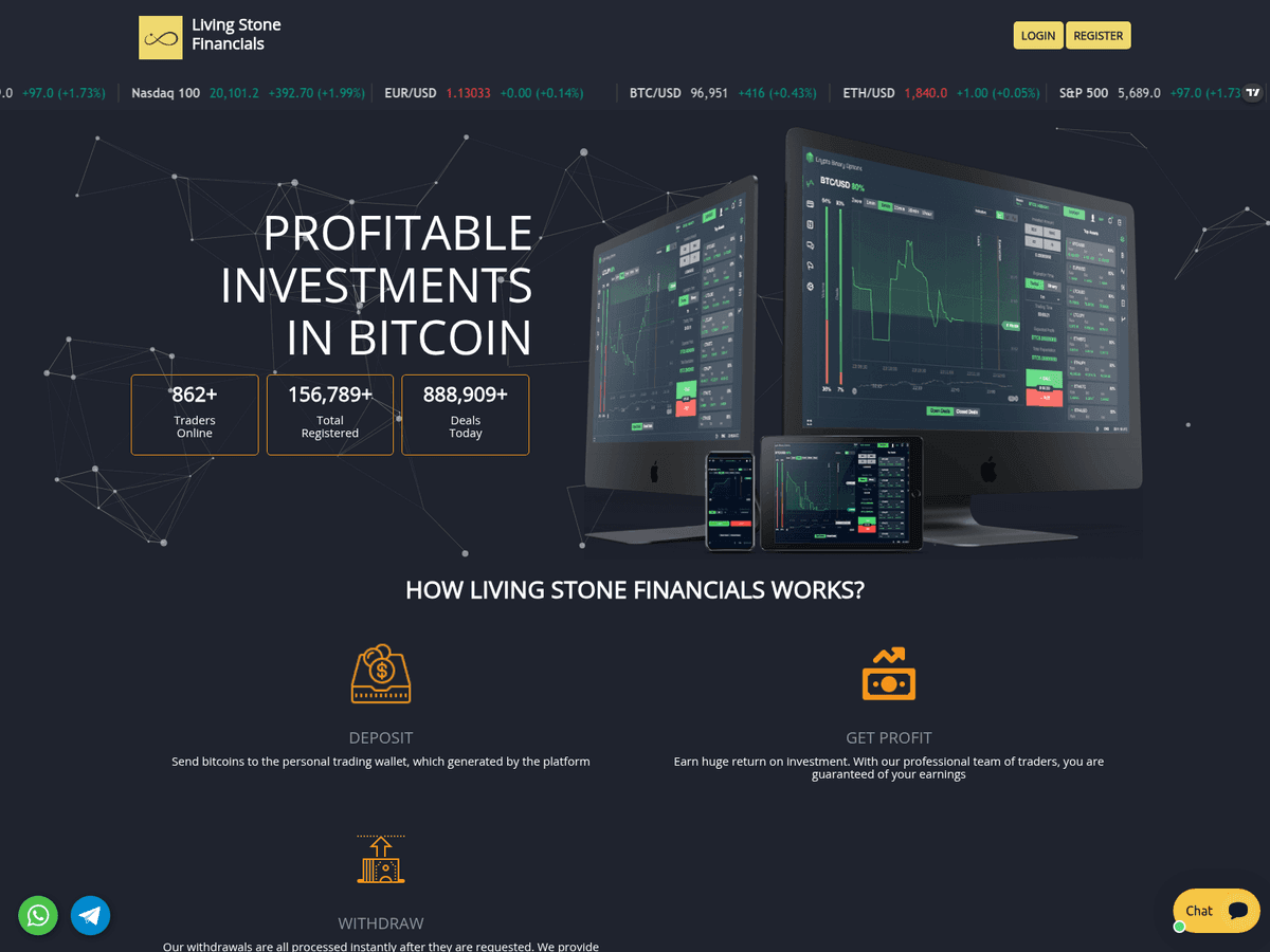 Screenshot von Livingstonefinancials