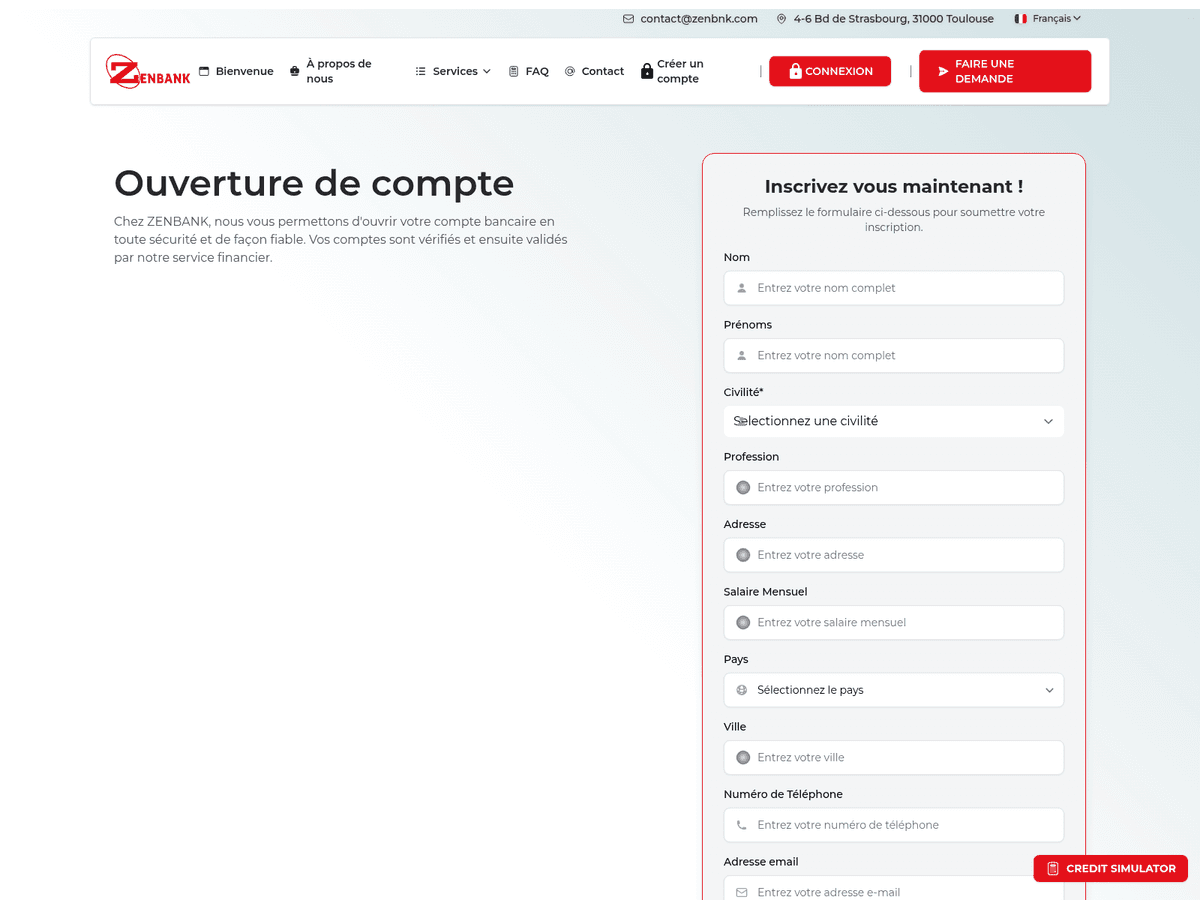 Screenshot der Webseite Zenbnk (zenbnk.com)