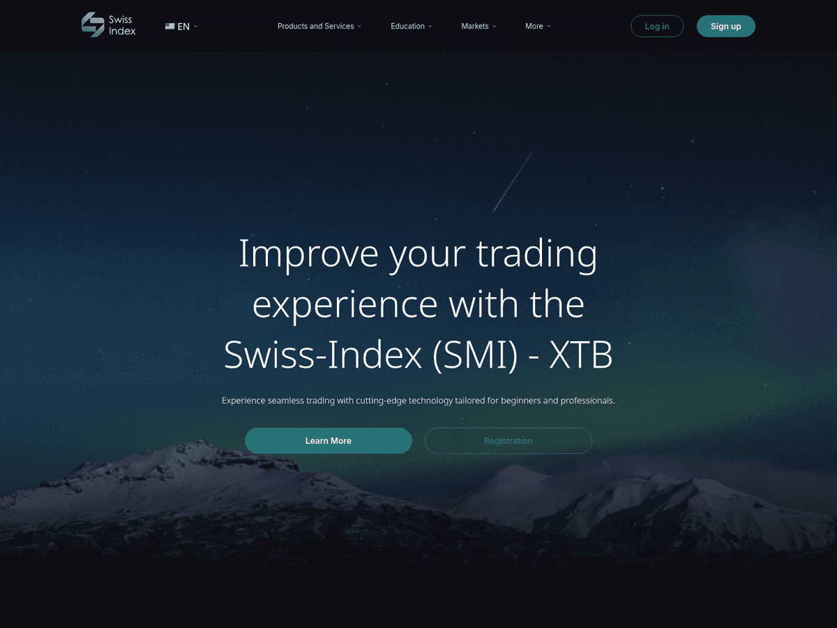 Screenshot von Swiss Index