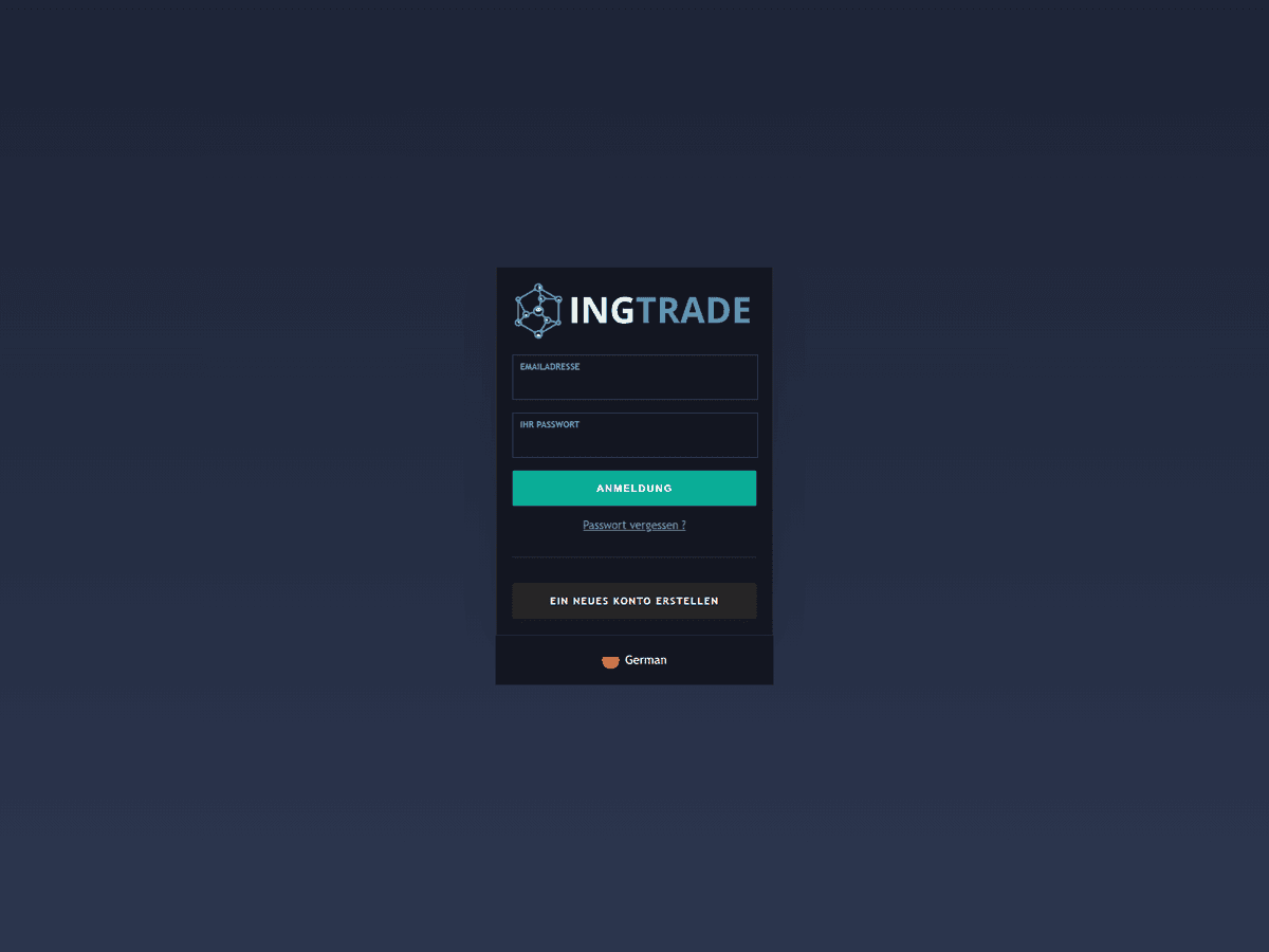 Screenshot der Webseite Ing Trade (ing-trade.net)