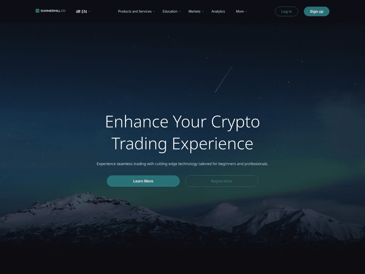 Screenshot der Webseite Summerhill (summerhill.co)