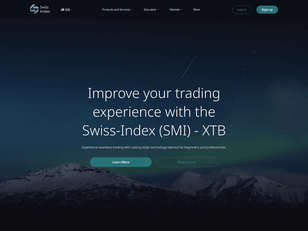 Screenshot von Swiss Indexx