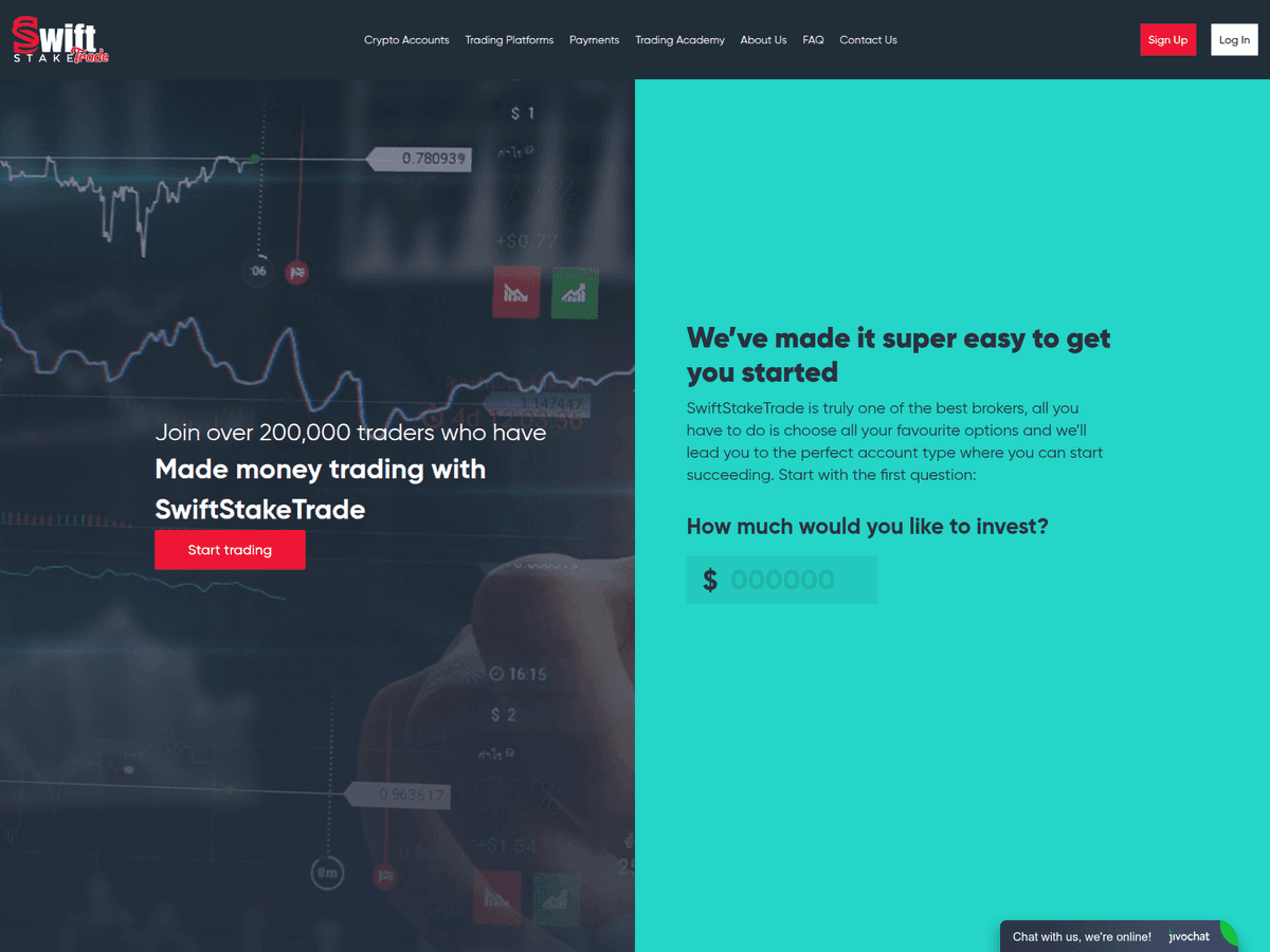 Screenshot von Swiftstaketrade