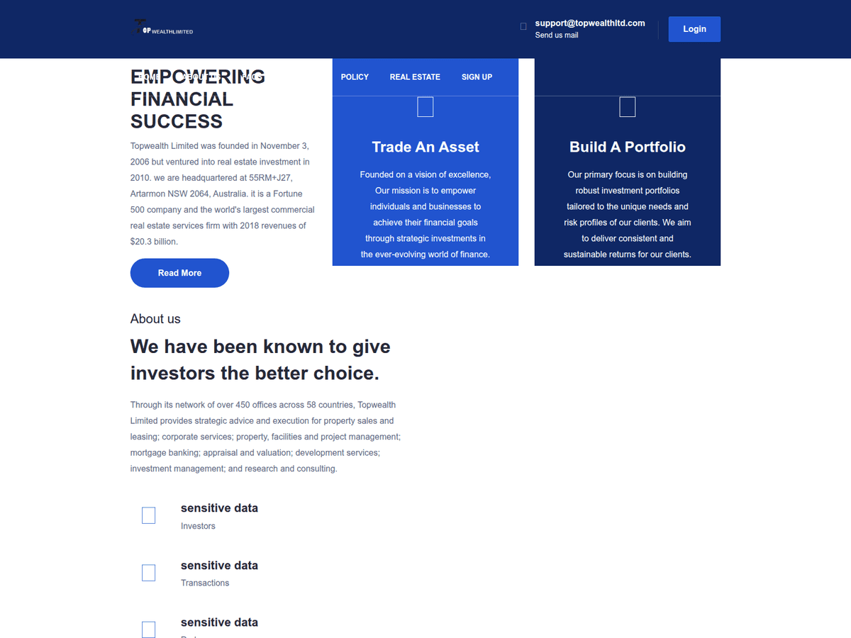 Screenshot von Topwealthltd