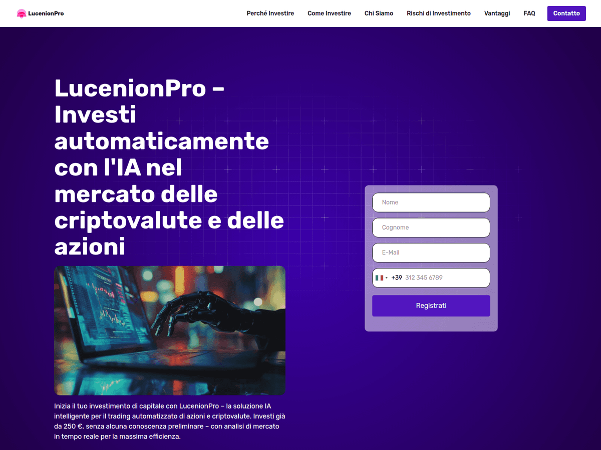Screenshot von Lucenionpro