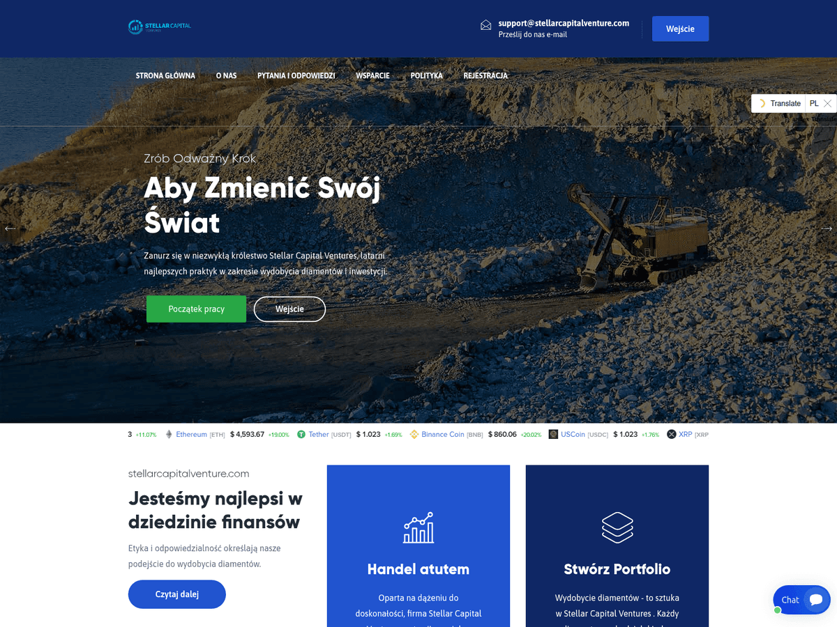 Screenshot von Stellarcapitalventure