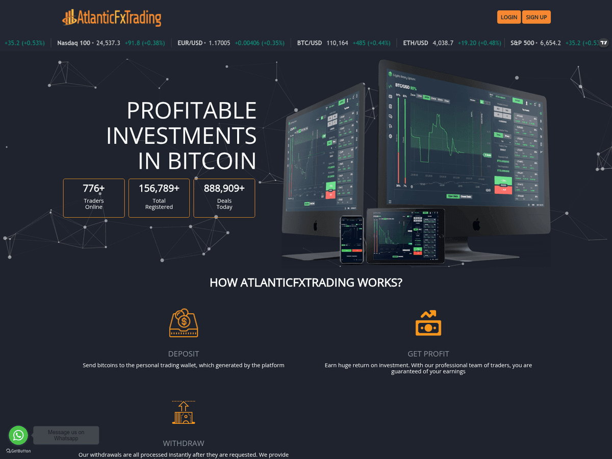 Screenshot von Atlanticfxtrading