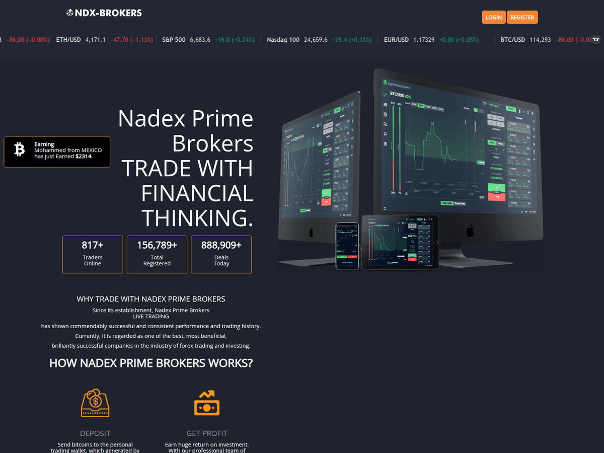 Screenshot von Nadexprimebroker