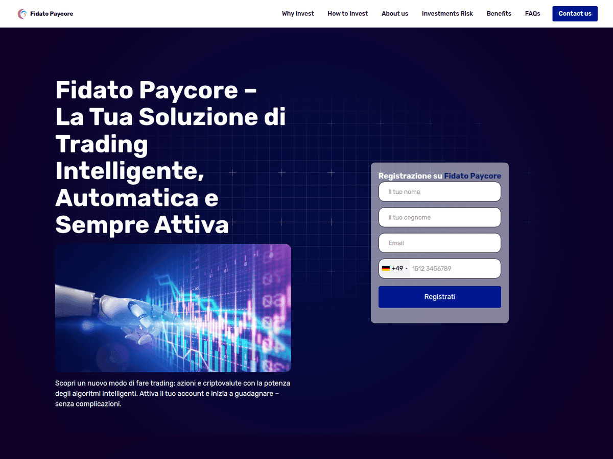 Screenshot von Fidatopaycore Pro