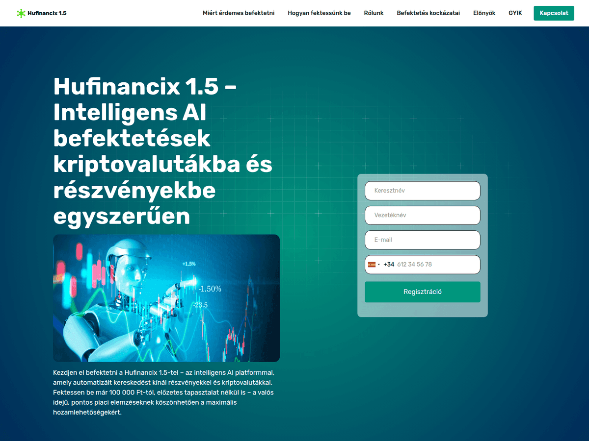 Screenshot von Hufinancix