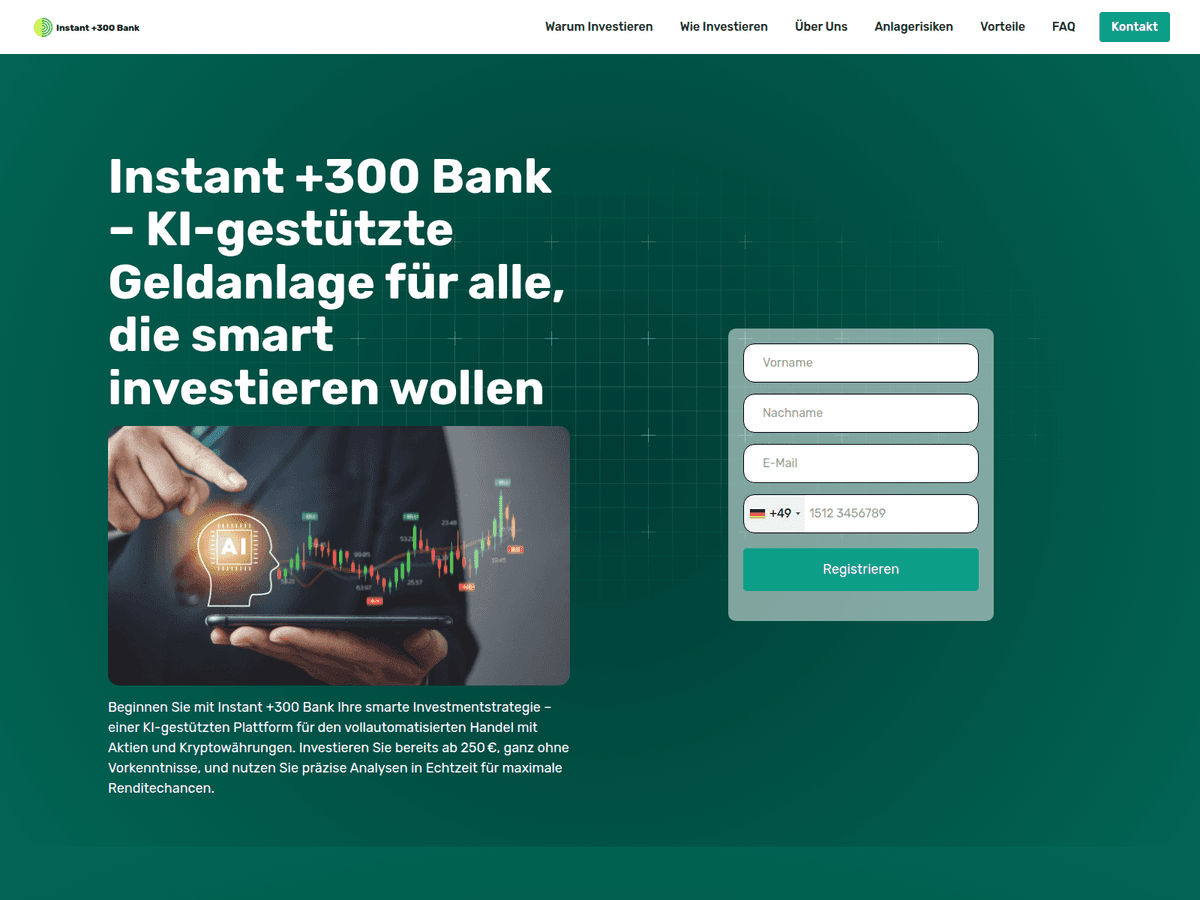 Screenshot von Instant300bank