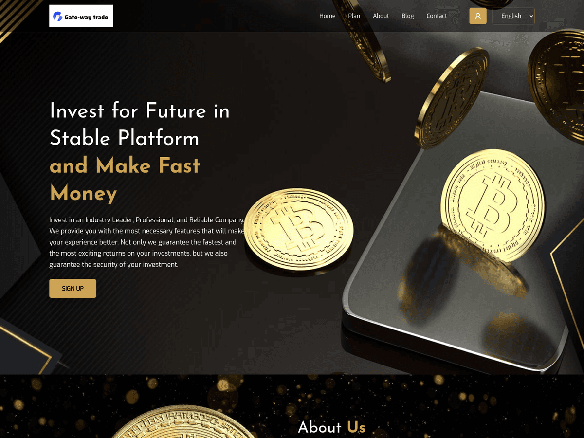 Screenshot von Gateway Trade