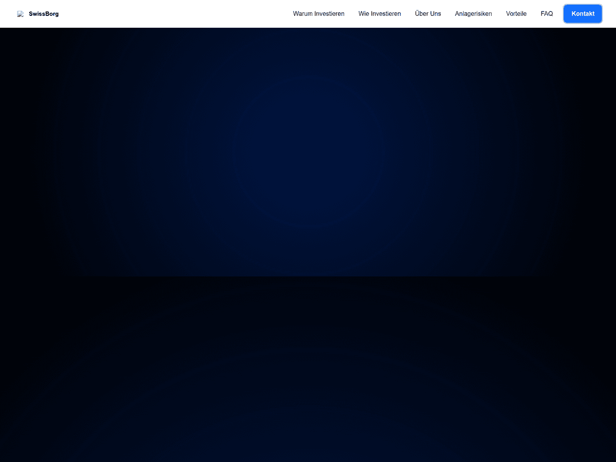 Screenshot von Swissborgex