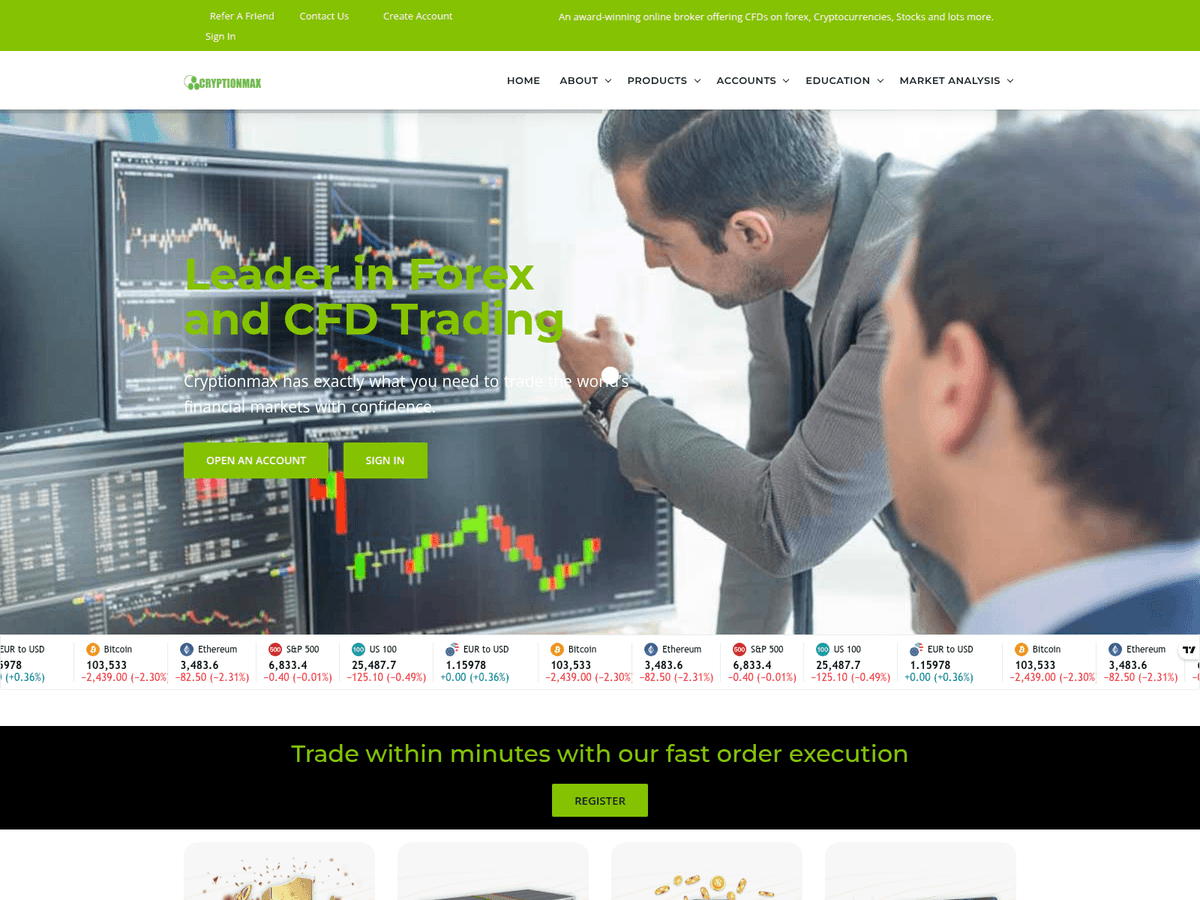 Screenshot von Cryptionmax